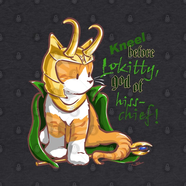 Kneel Before Lokitty Kitten by ElephantShoe